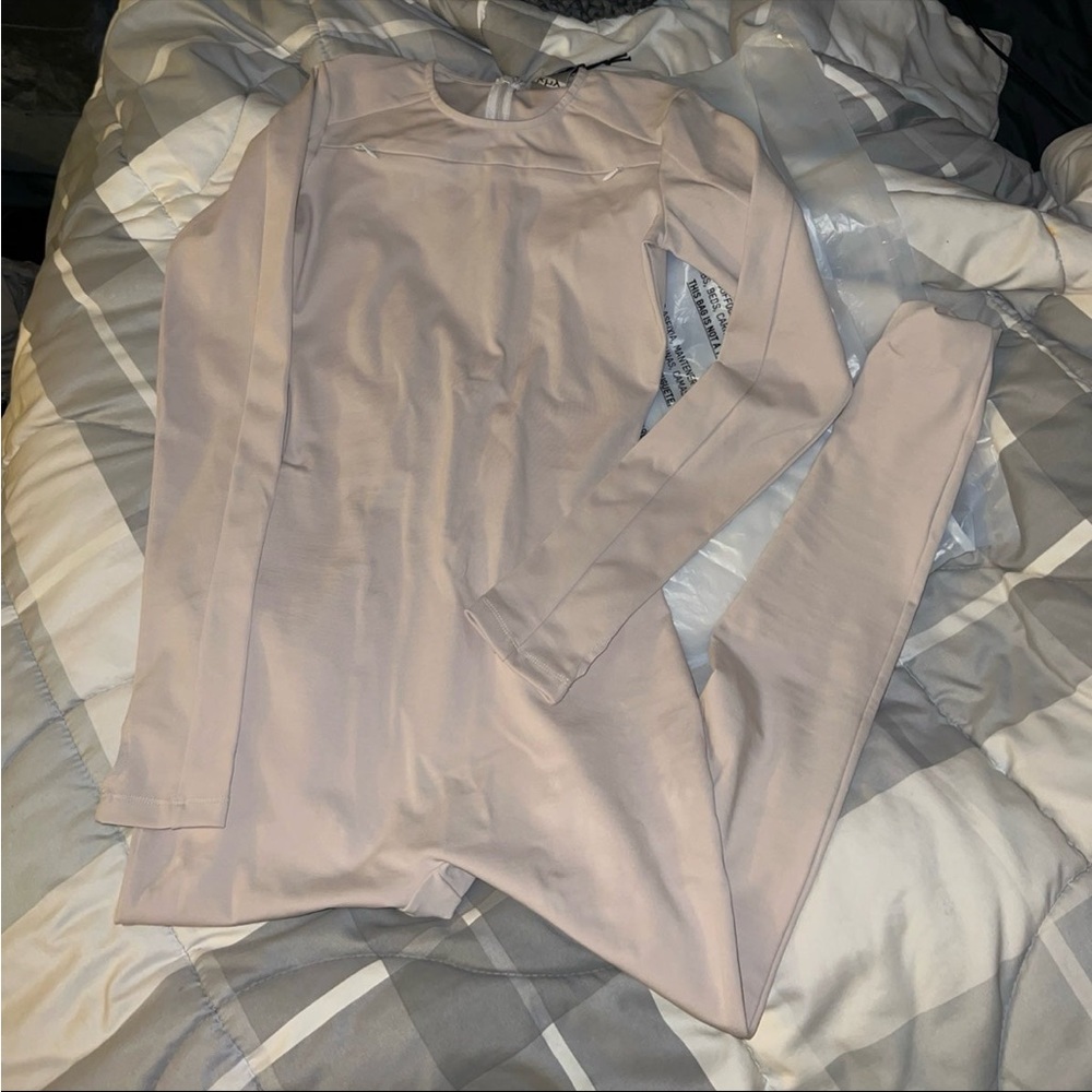 KHY Long Sleeve Catsuit STONE Sz Small BNWT